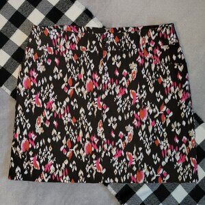 12 | Christopher & Banks | Midnight Bloom Button Skort